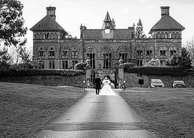 Soughton Hall wedding Photography in black and white